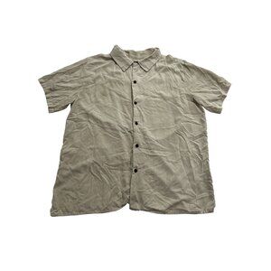 The People Vs Button Front Shirt in Tan